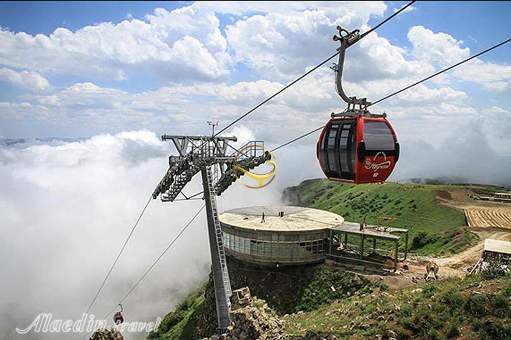 تله کابین گردنه حیران در آستارا | علاءالدین تراول