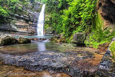 Shir-Abad Waterfall in Ramian