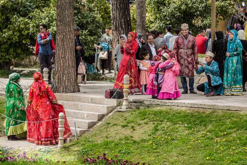 عکس قدیمی باغ ارم شیراز